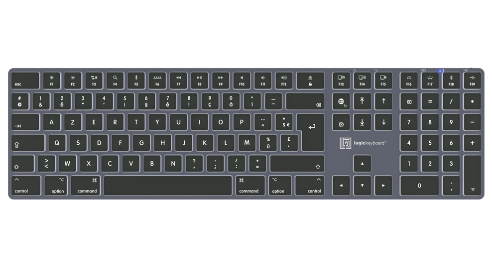 MacOS keyboard<br>TITAN Slimline Keyboard – Mac<br>FR French